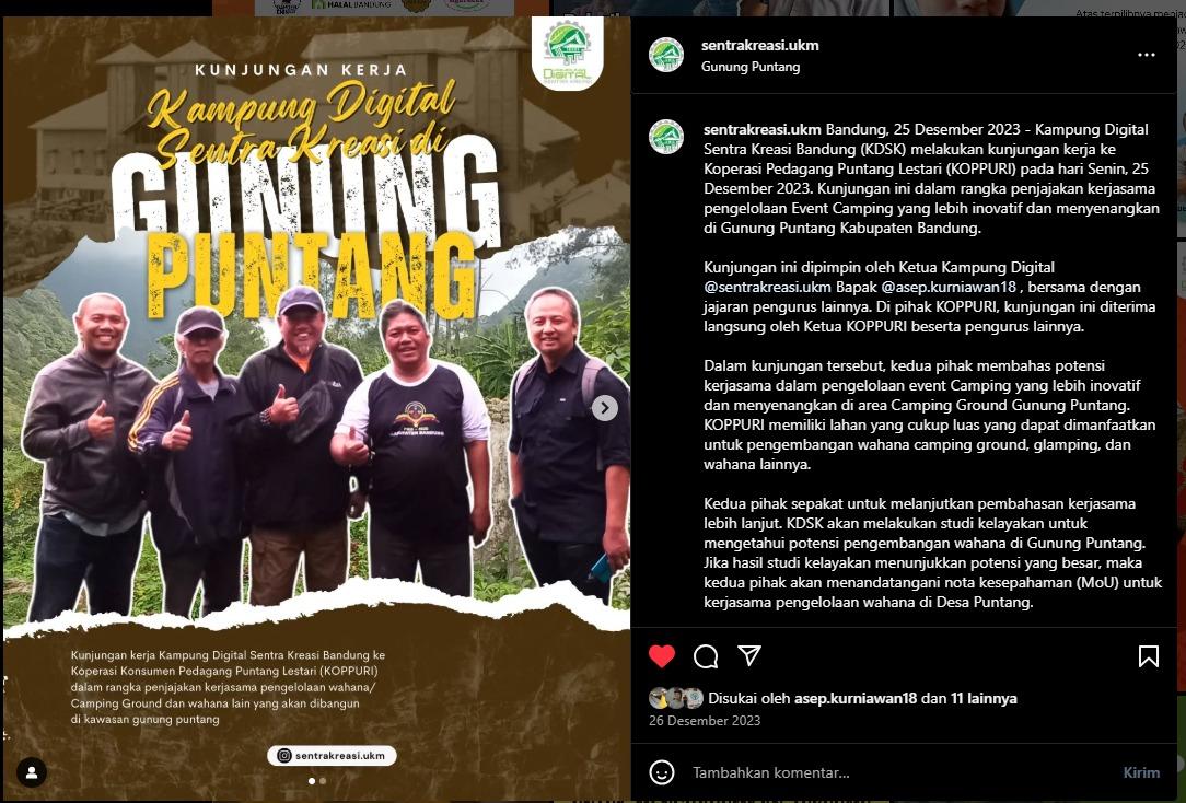 Kunjungan kerja Gunung Puntang
