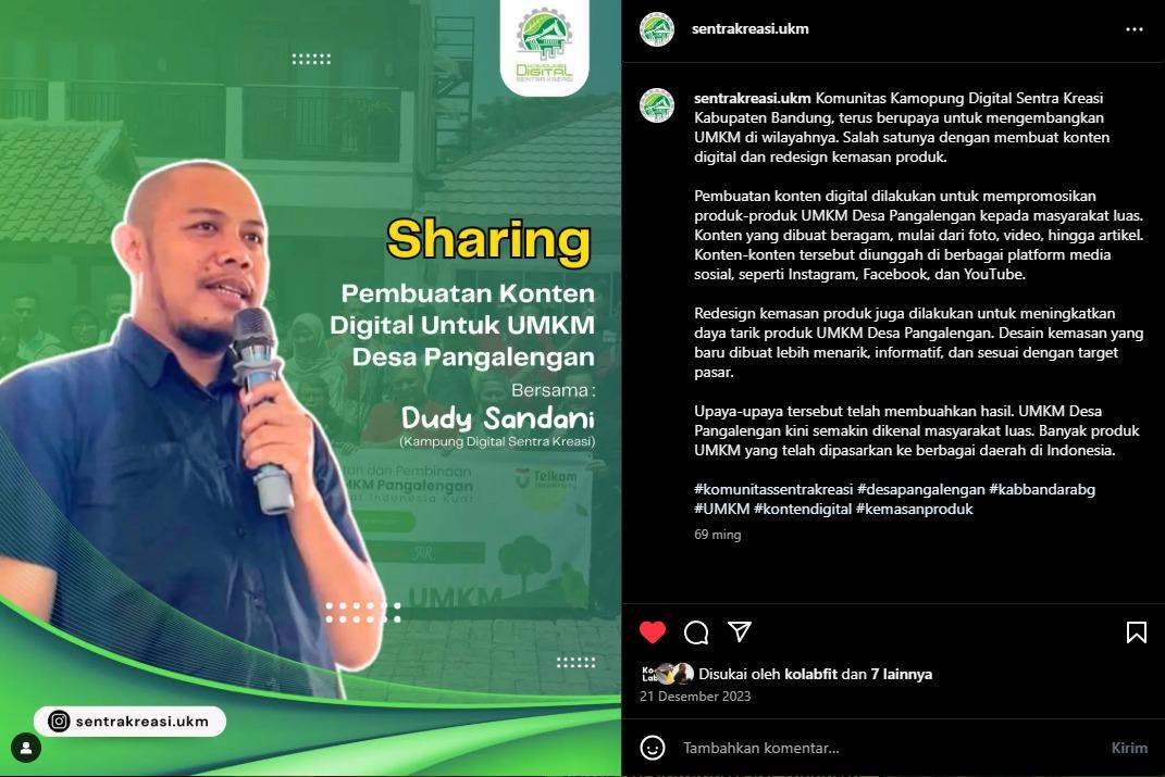Sharing Konten Digital di Pangalengan
