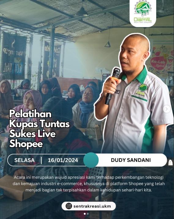 Pelatihan Shopee Live di Telkom University