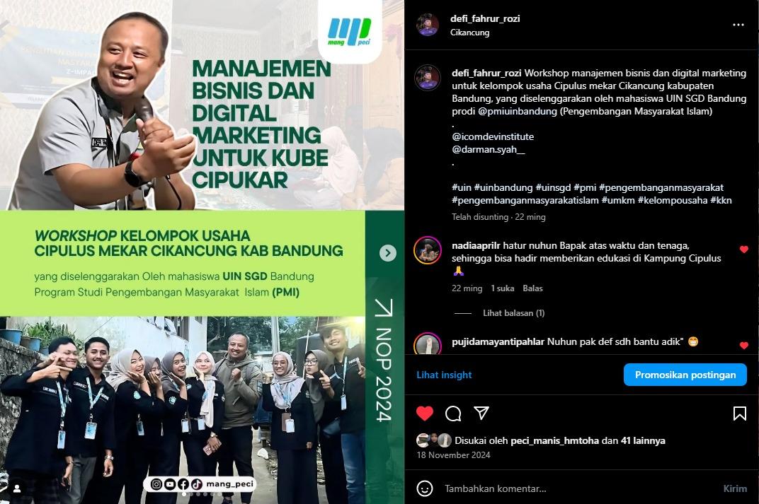 Workshop Mahasiswa UIN Bandung